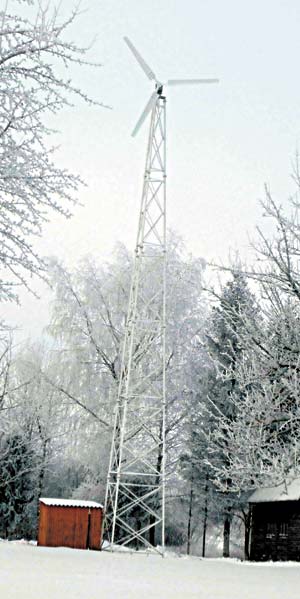 ветрогенератор профессионально-технического колледжа в Видзах Браславского района